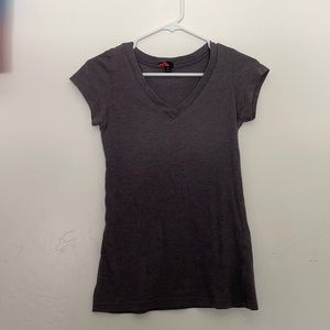 Gray V Neck